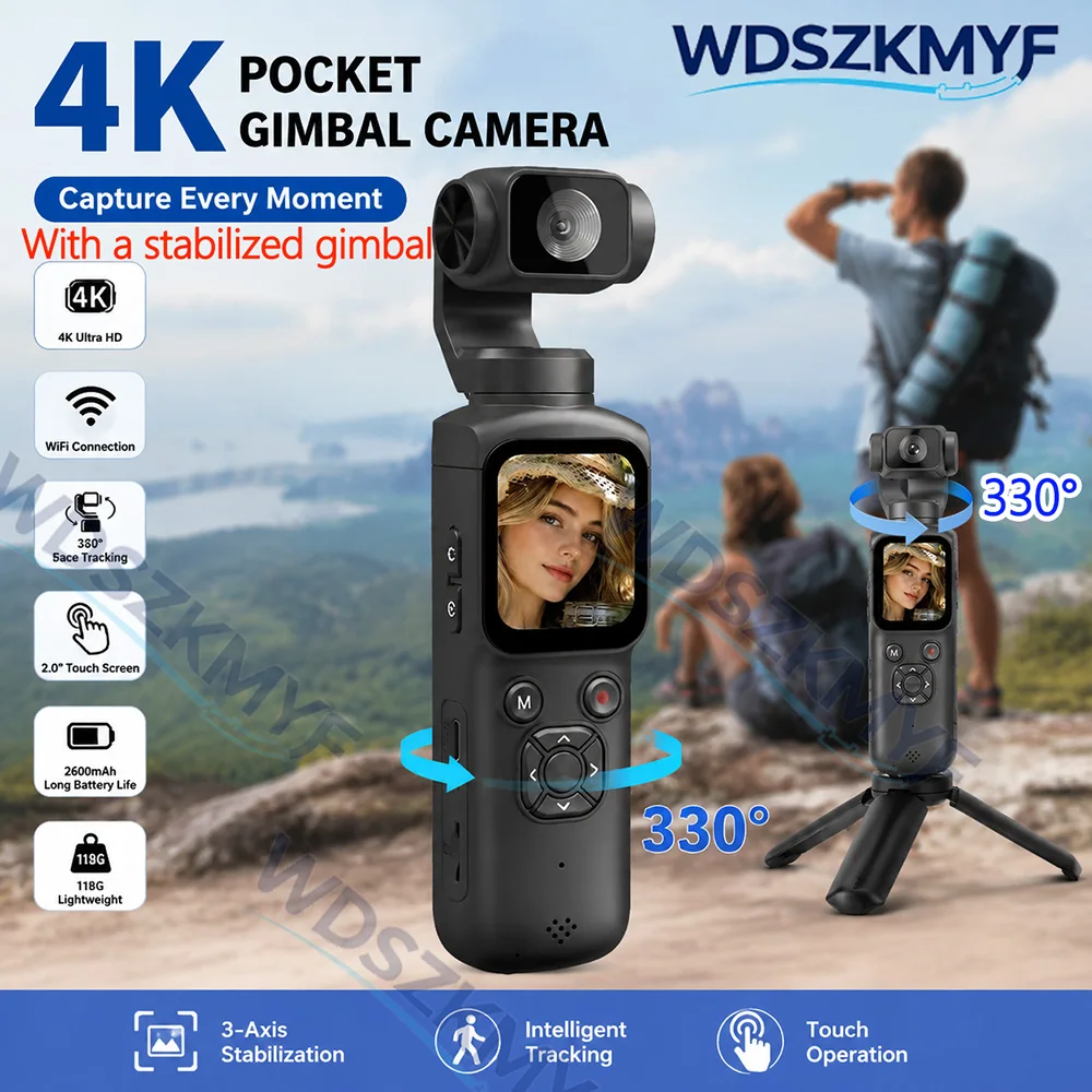 Photography Youtube - 330° Face Track 4K Portable Action