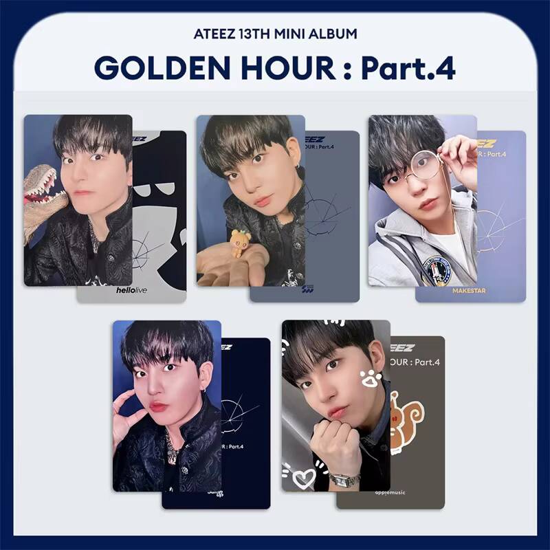Photography News - Kpop ATEEZ 5pcs/set GOLDEN HOUR 4