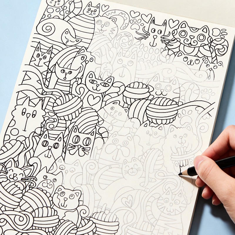 Photography Book - A High-definition Line Draft Coloring Book,