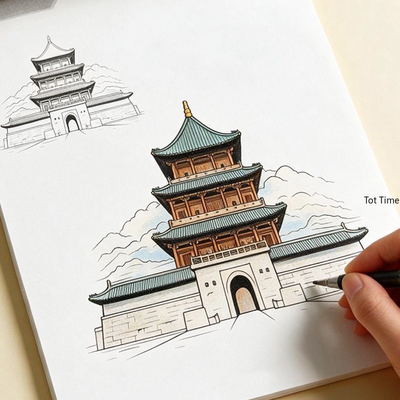 Photography Book - A Coloring Book for Ancient Architecture/European
