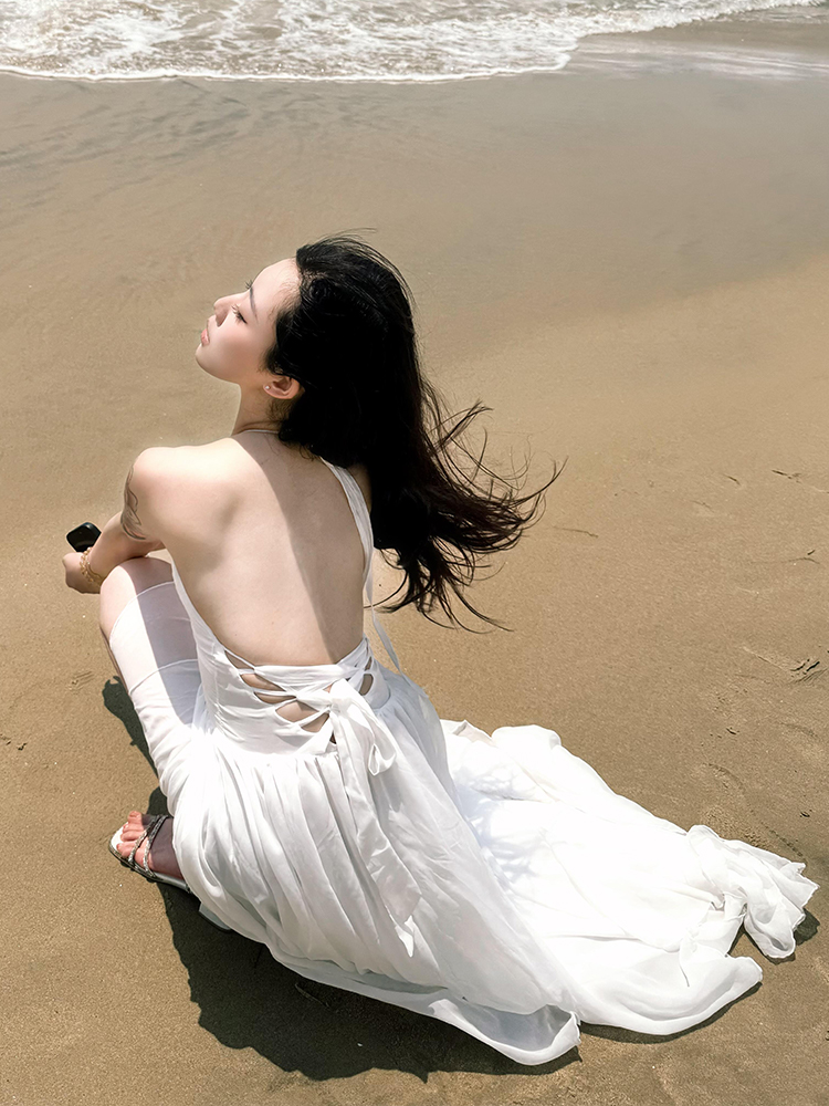 Photography Bali - Bali Beach Backless Dress Women's Beautiful