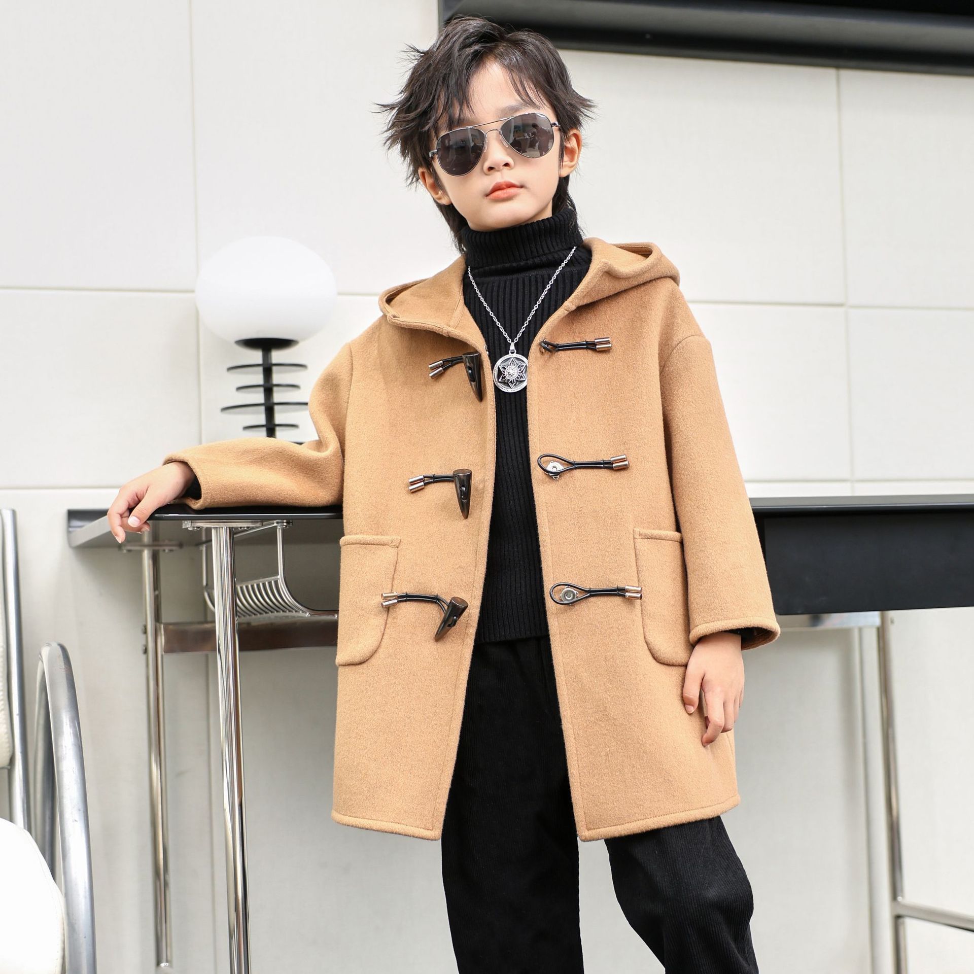 Children Winter Red Green Wool - đánh giá và giá Photography Jacket