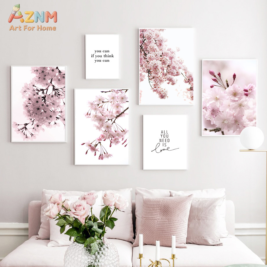 AZNM Pink Cherry Blossom Canva - đánh giá và giá Photography Quotes