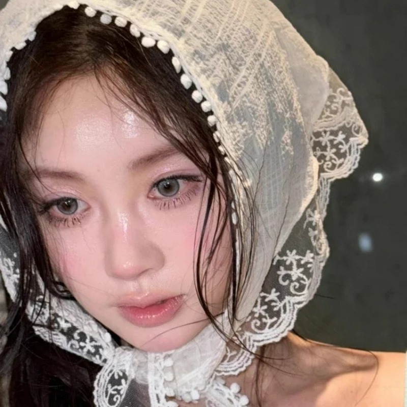 Fashion White Lace Head Wrap S - đánh giá và giá Photography Triangle