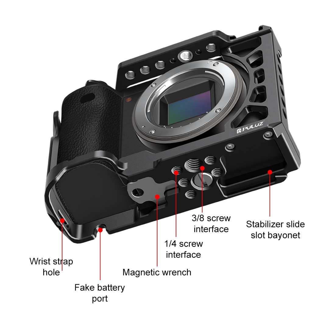 PULUZ Metal Camera Cage Expans - đánh giá và giá Sony Camera A6400
