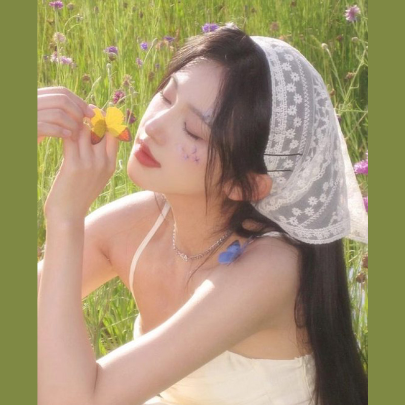 White Woven Floral Lace Hair S - đánh giá và giá Photography Triangle