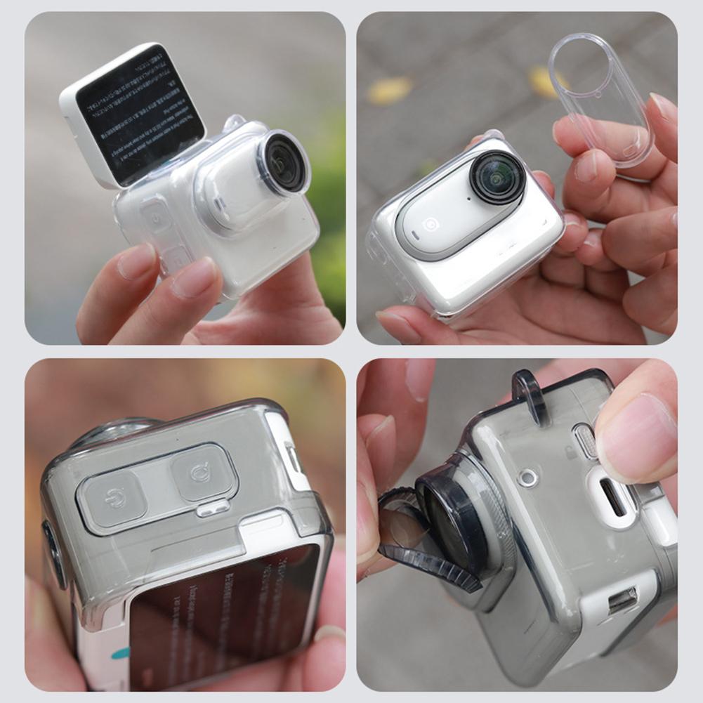 1pcs Transparent/gray TPU Anti - đánh giá và giá Insta360 Camera Go 3