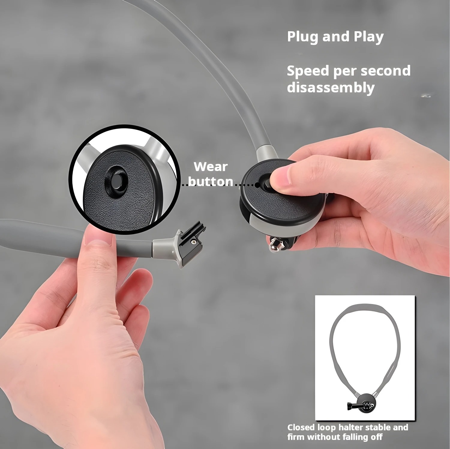 Silicone Neck Mount Soft for G - đánh giá và giá Insta360 Camera Go 3
