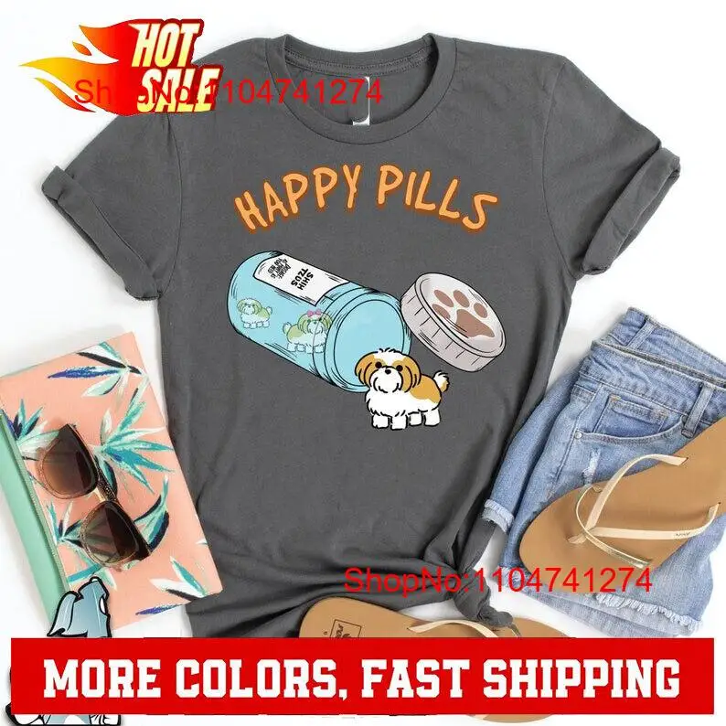 Shih Tzu Happy Pills T Shirt D - đánh giá và giá Photography Logo