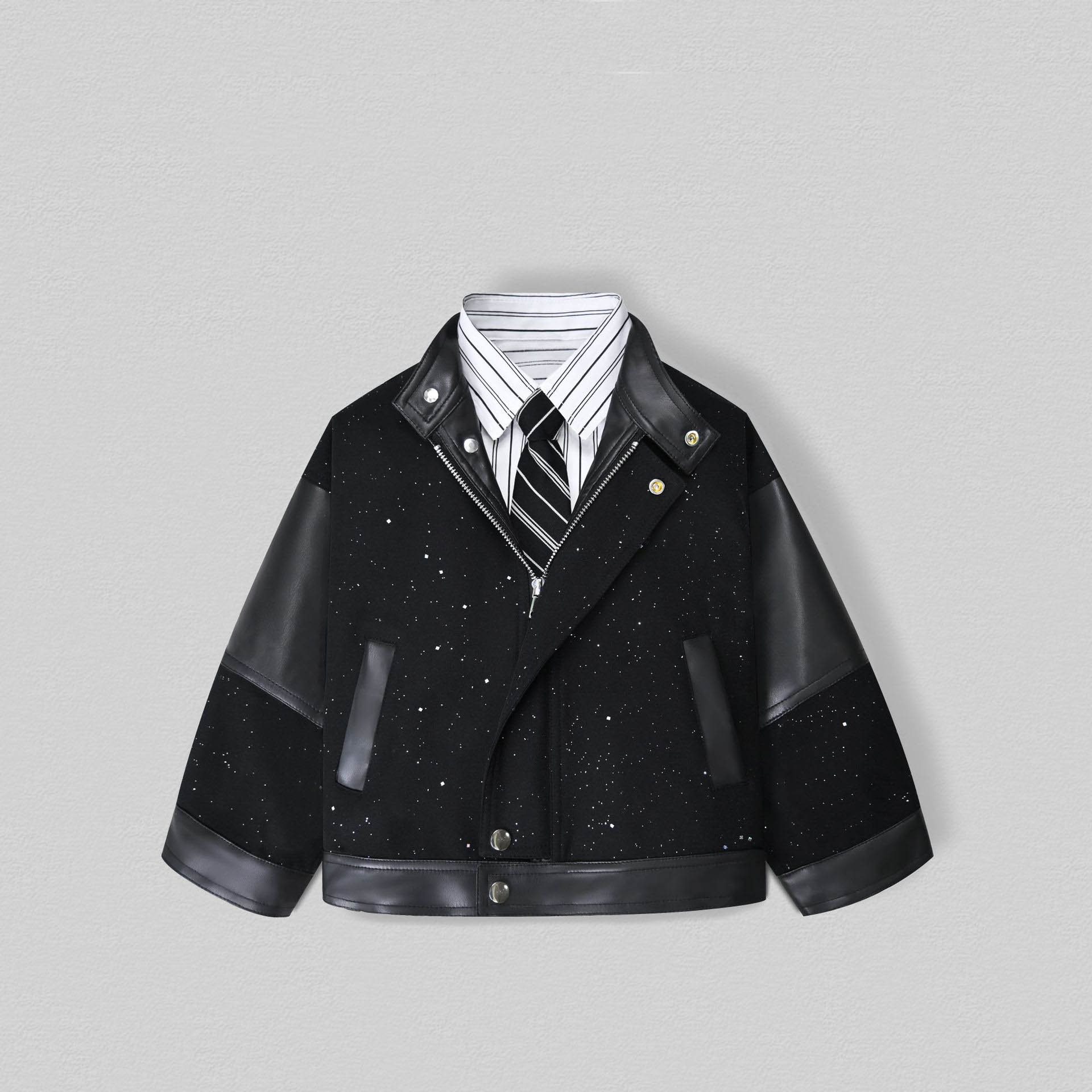 Gentleman Kids Shiny Motorcycl - đánh giá và giá Photography Jacket