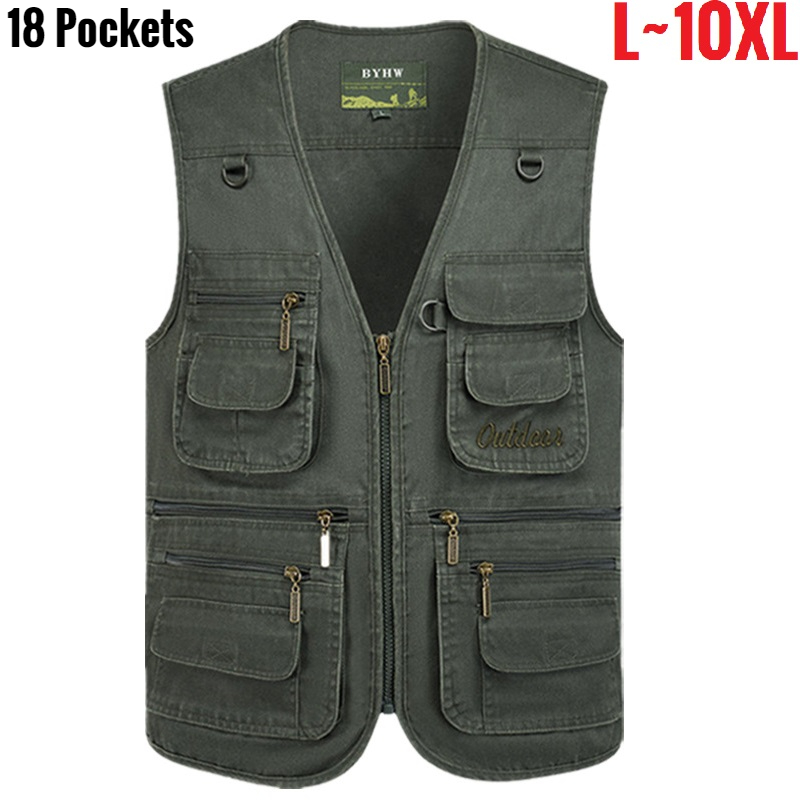 Multi Pocket Men's Vest Zipper - đánh giá và giá Photography Jacket