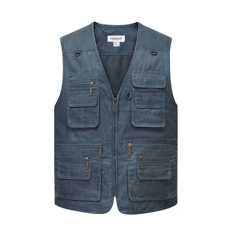 Multi Pocket Men's Vest Zipper - đánh giá và giá Photography Jacket