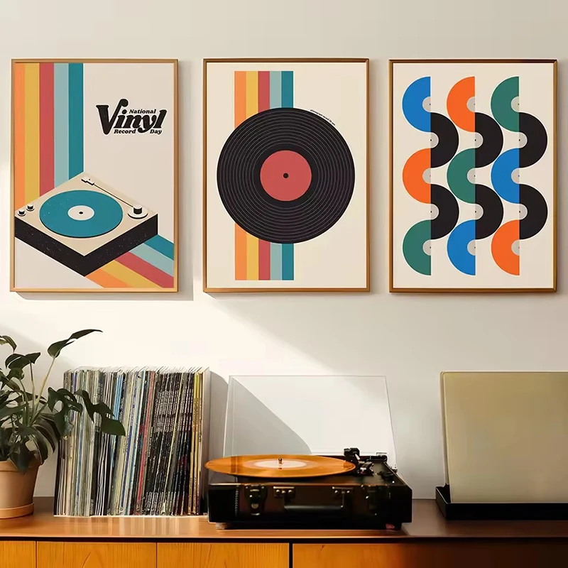 Mid Century Vinyl Record Canva - đánh giá và giá Photography Pose