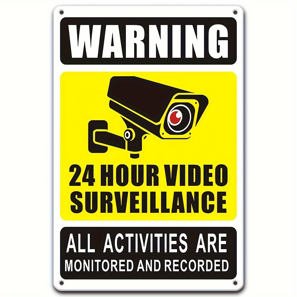 24/7 Video Surveillance Warnin - đánh giá và giá Photography Unit