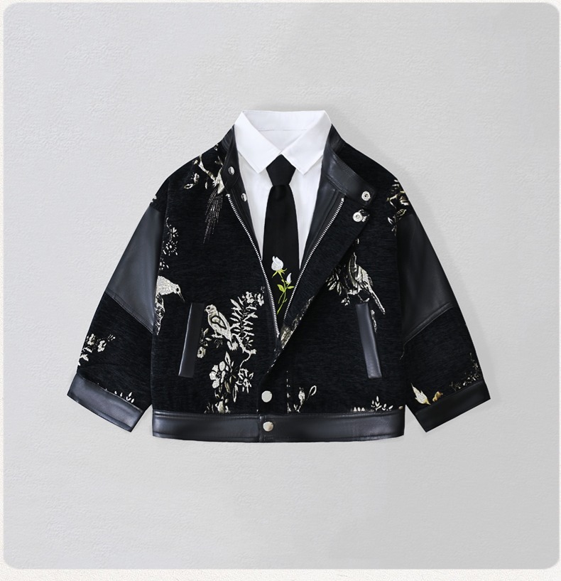 Gentleman Kids Embroidery Moto - đánh giá và giá Photography Jacket