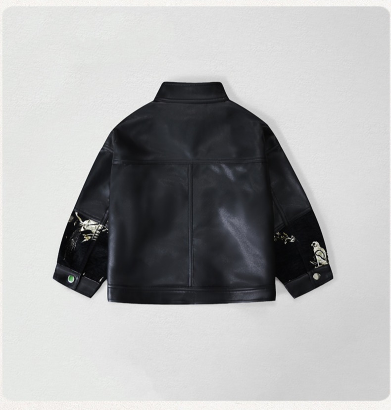 Gentleman Kids Embroidery Moto - đánh giá và giá Photography Jacket