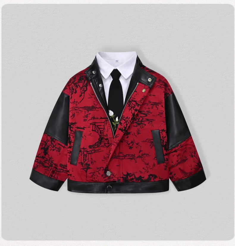 Gentleman Kids Embroidery Moto - đánh giá và giá Photography Jacket