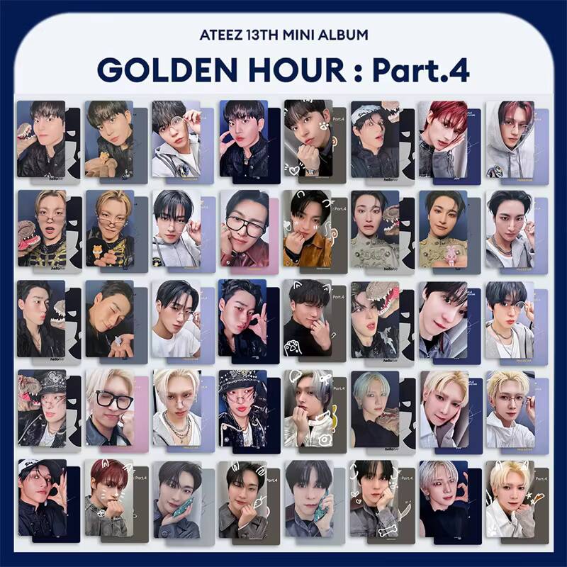 Kpop ATEEZ 5pcs/set GOLDEN HOU - đánh giá và giá Photography News