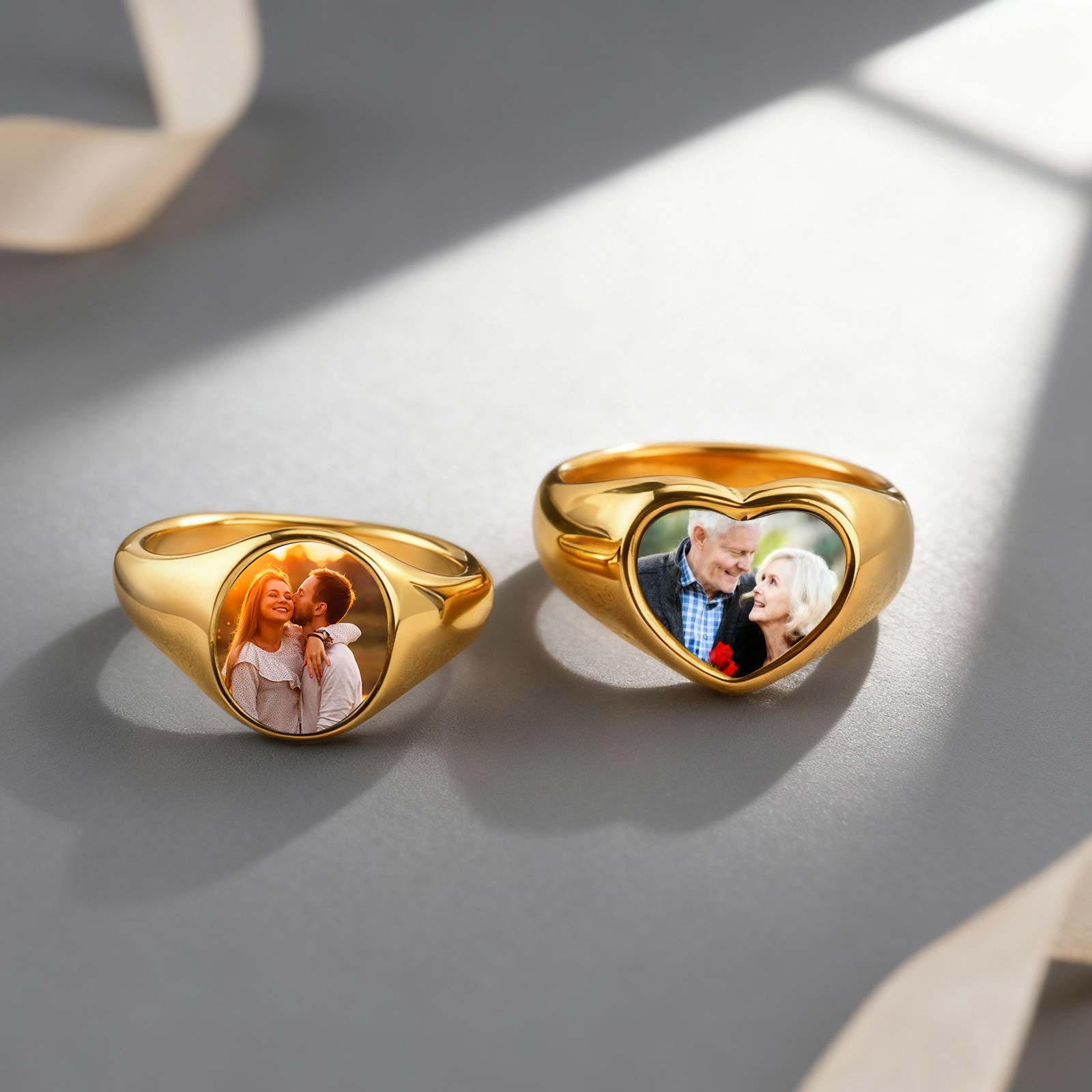 Custom Photo Signet Ring for W - đánh giá và giá Photography Logo