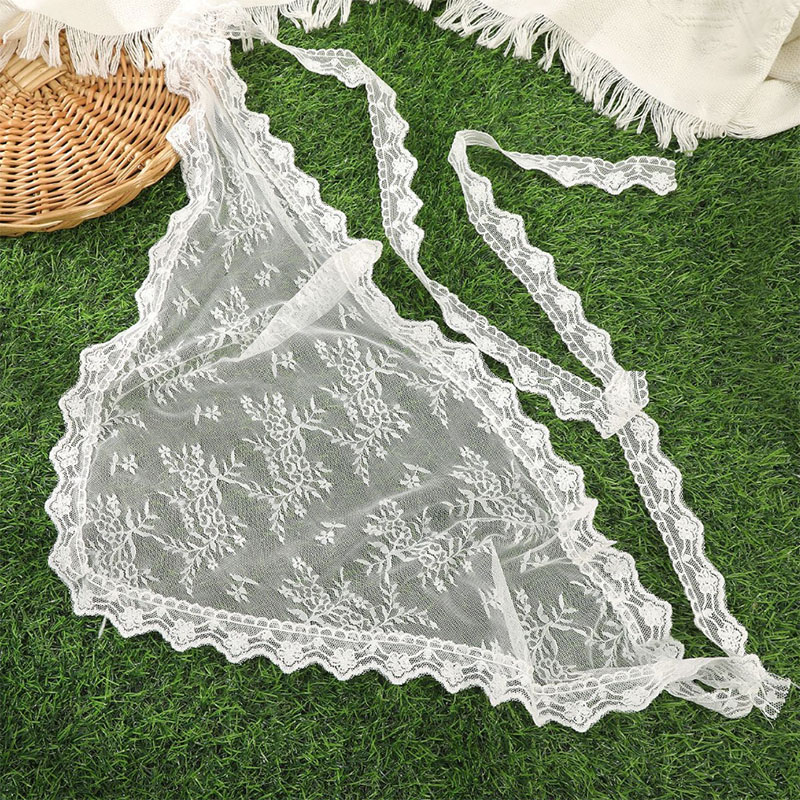 New 1Pc Triangle Lace Scarf Wh - đánh giá và giá Photography Triangle