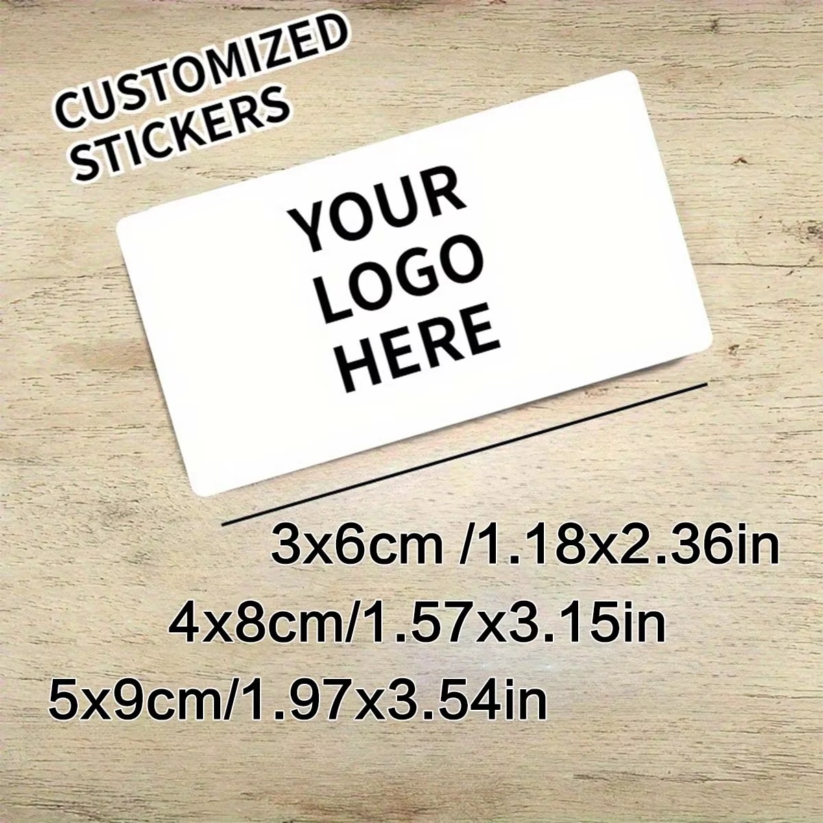 Custom Rectangular Stickers –  - đánh giá và giá Photography Logo