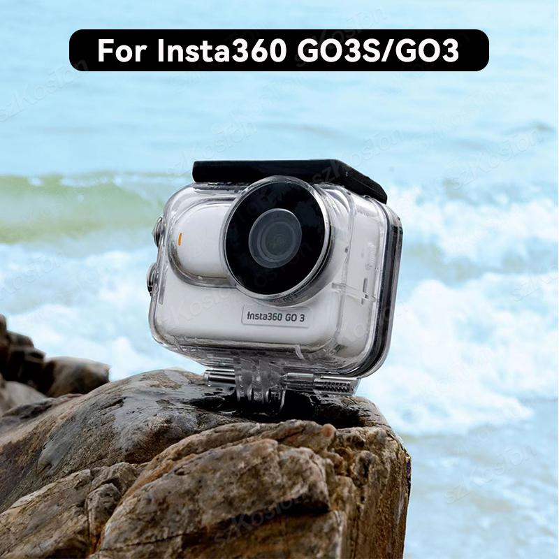 60M Waterproof Housing Case Fo - đánh giá và giá Insta360 Camera Go 3