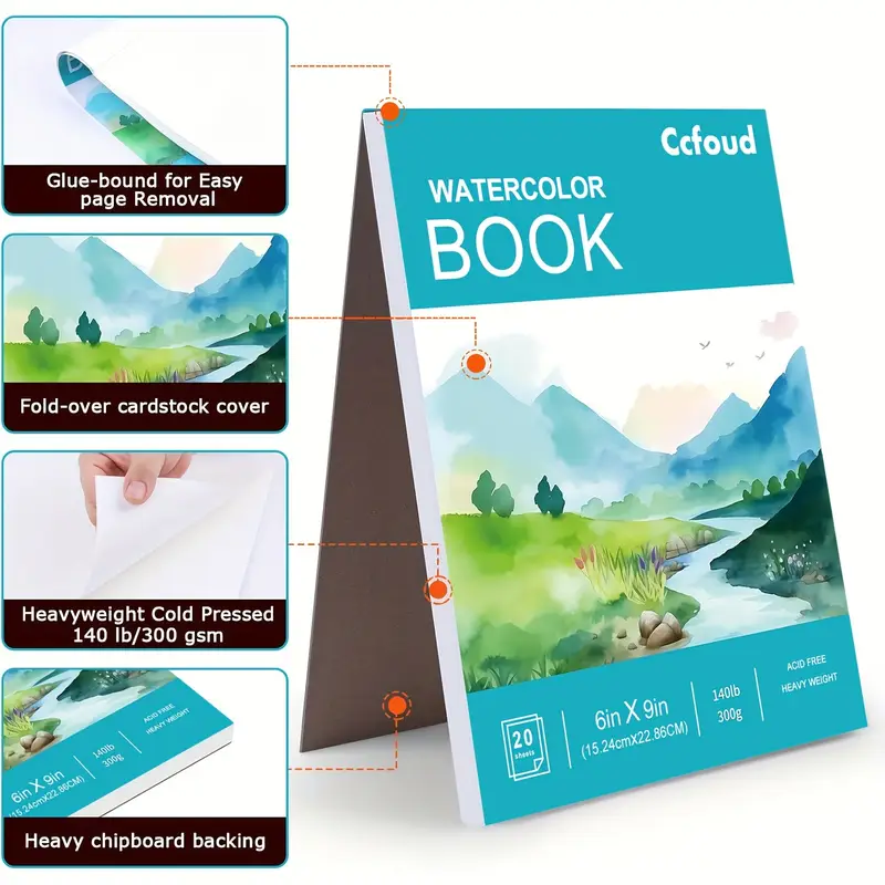 2pcs 12 Sheets Watercolor Sket - đánh giá và giá Photography Book