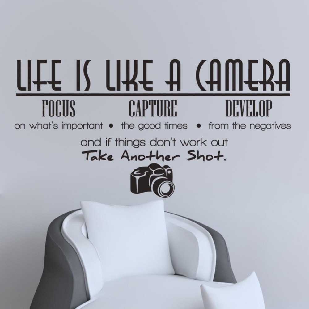 PVC Vinyl Wall Stickers 25x70c - đánh giá và giá Photography Quotes