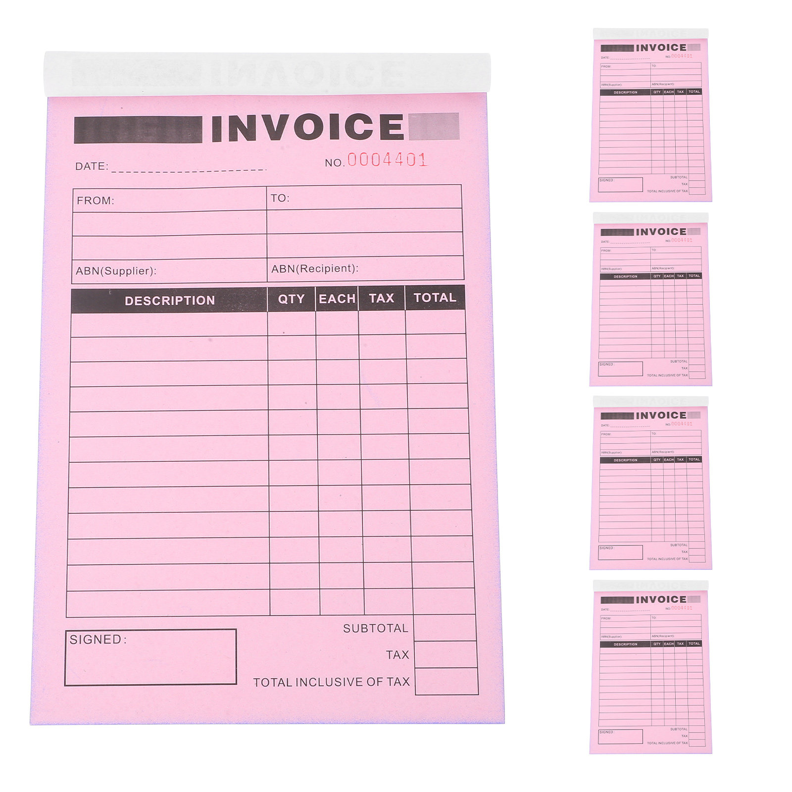 5Pcs Invoice Duplicate Deliver - đánh giá và giá Photography Book